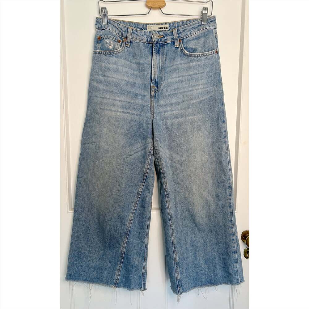 Women's Cropped Moto Jeans from Top Shop Size 30